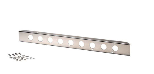 Kentrol 30428 42in Front Bumper with License Plate Holes for 1955-1986 Jeep CJ5 CJ7 CJ8 - Polished Silver