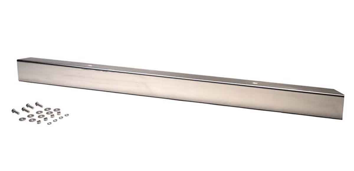 Kentrol 30430WH 54in Front Bumper No License Plate Holes for 1955-1986 Jeep CJ5 CJ7 CJ8 - Polished Silver
