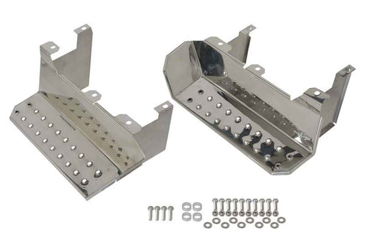 Kentrol 30432 Side Steps Pair for 1976-1995 Jeep CJ Wrangler YJ - Polished Silver