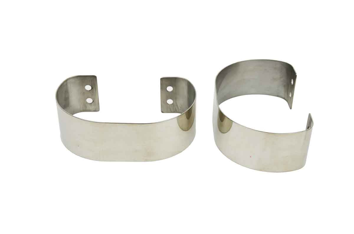 Kentrol 30438 Bumperettes Pair for 1976-1995 Jeep CJ Wrangler YJ - Polished Silver