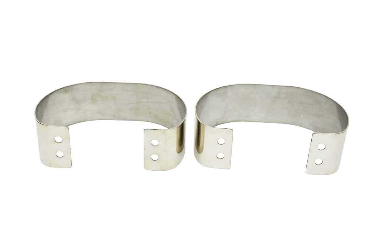 Kentrol 30438 Bumperettes Pair for 1976-1995 Jeep CJ Wrangler YJ - Polished Silver