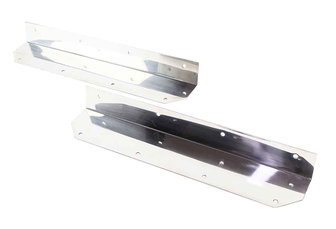 Kentrol 30447 Step Cover Inlays Pair for 1987-1995 Jeep Wrangler YJ - Polished Silver