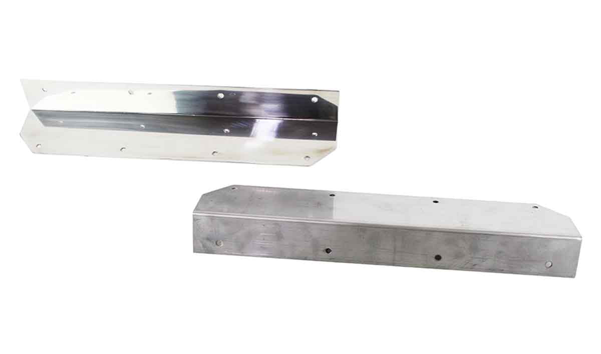 Kentrol 30447 Step Cover Inlays Pair for 1987-1995 Jeep Wrangler YJ - Polished Silver
