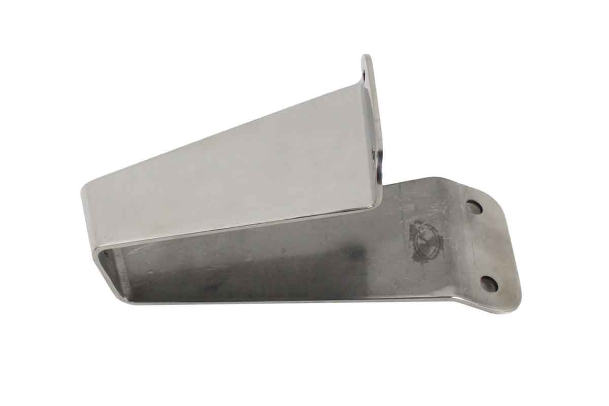 Kentrol 30460 Tailgate Tire Stop for 1976-1995 Jeep CJ Wrangler YJ - Polished Silver