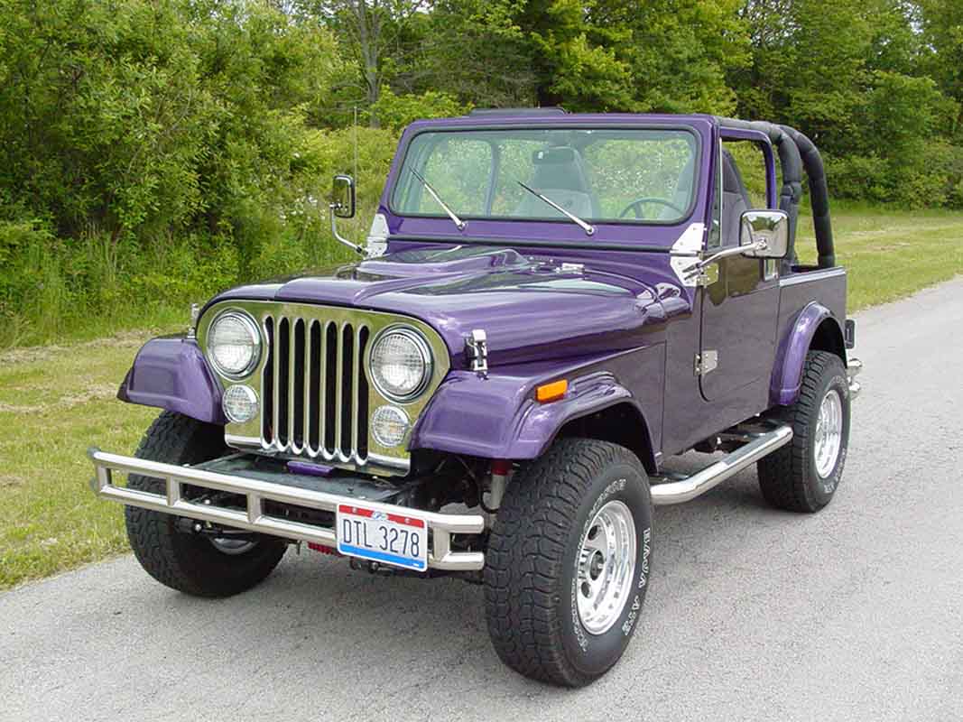 Kentrol 30465 Wire Mesh Light Guard Set 6 Piece for 1976-1986 Jeep CJ7 - Polished Silver