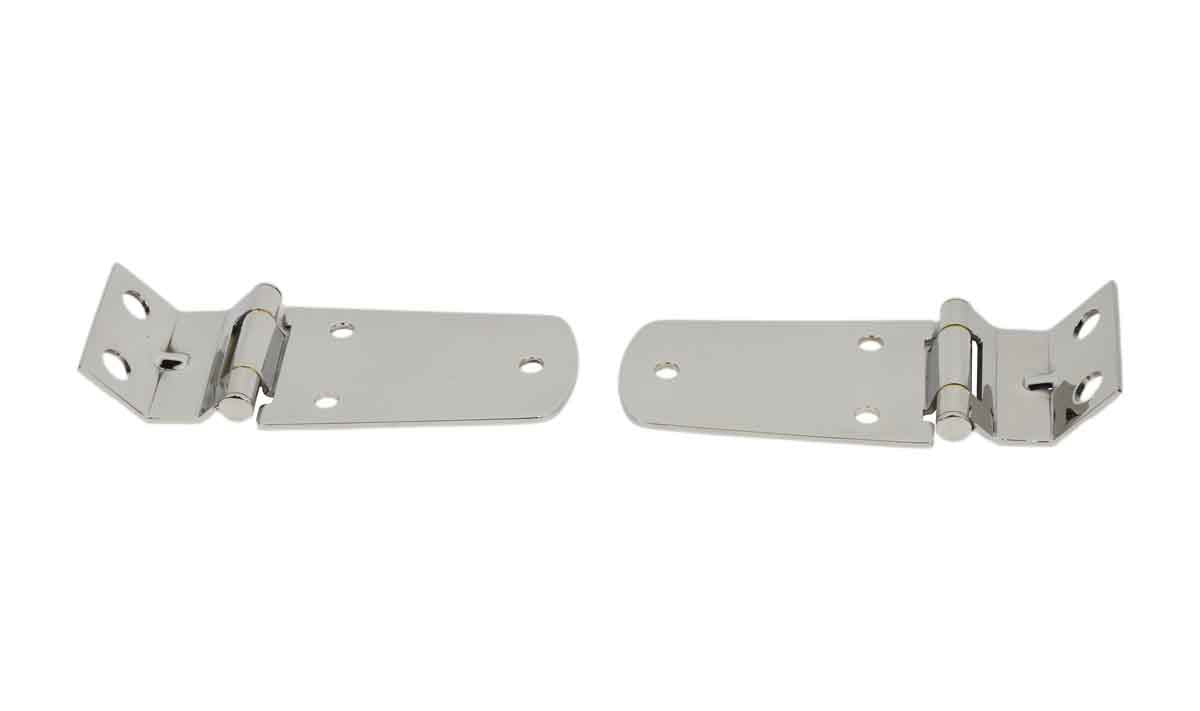 Kentrol 30476 Hood Hinge Pair for 1997-2006 Jeep Wrangler TJ LJ - Polished Silver