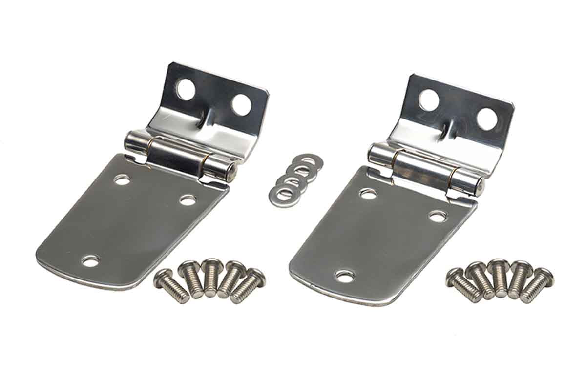 Kentrol 30504 Hood Kit for 1997-2006 Jeep Wrangler TJ LJ - Polished Silver