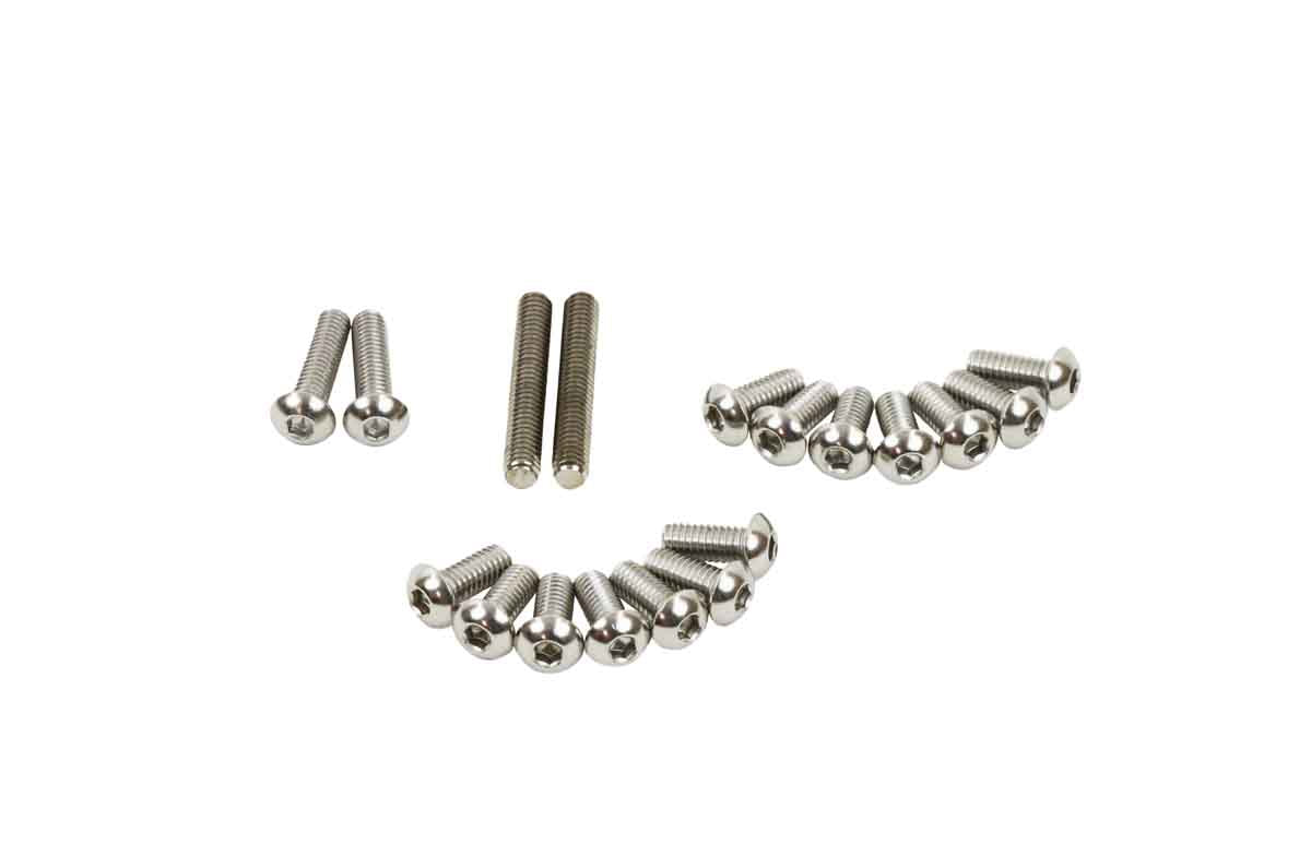 Kentrol 30477 Windshield Hinge Pair for 1997-2006 Jeep Wrangler TJ LJ - Polished Silver