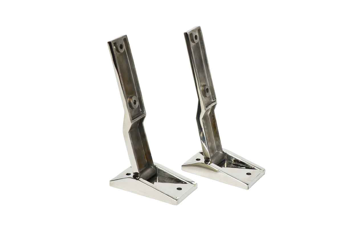 Kentrol 30478 Tailgate Hinge Pair for 1997-2006 Jeep Wrangler TJ LJ - Polished Silver
