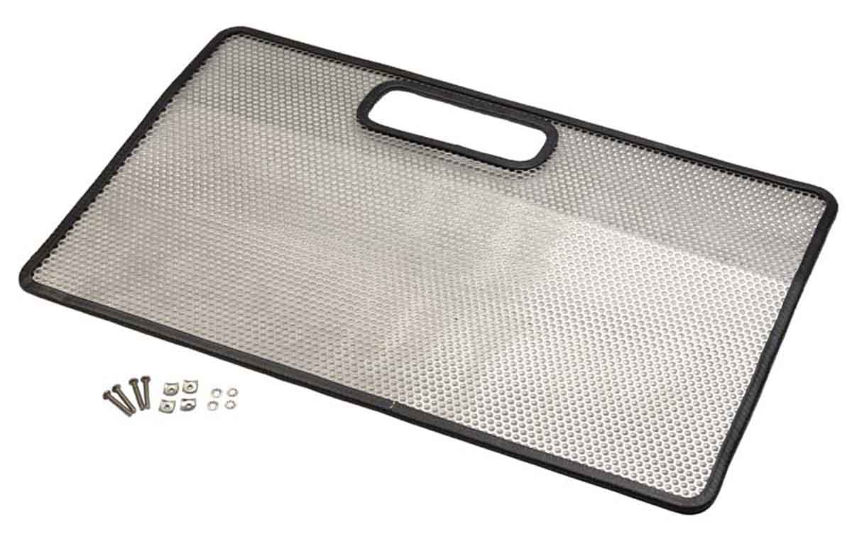 Kentrol 30490 Bug Shield for 1997-2006 Jeep Wrangler TJ LJ - Polished Silver