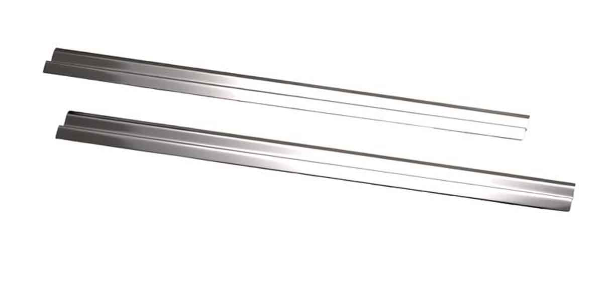 Kentrol 30494 Entry Guards Pair for 1997-2006 Jeep Wrangler TJ LJ - Polished Silver