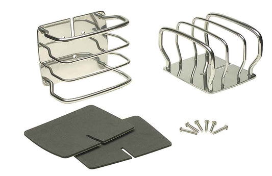 Kentrol 30497 Taillight Guards Pair for 1976-2006 Jeep CJ7 Wrangler YJ TJ LJ - Polished Silver