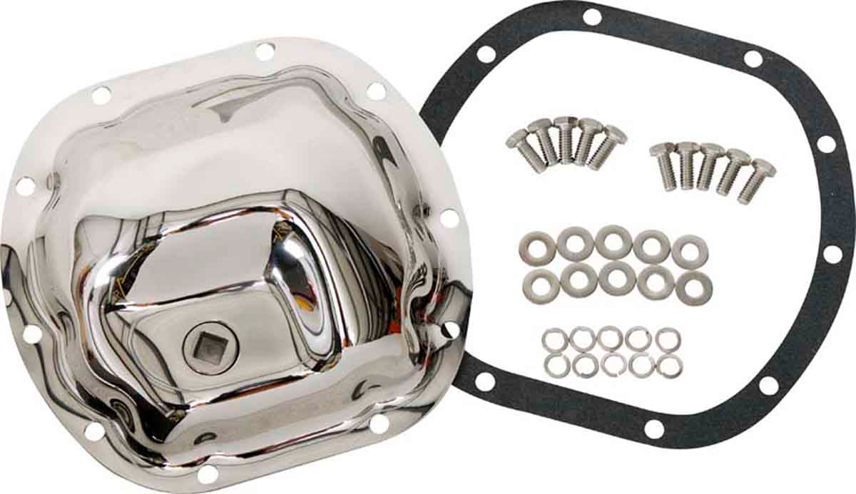 Kentrol 304TJ30 Front Differential Cover Dana 30 for 1984-2006 Jeep Wrangler YJ TJ Cherokee XJ Grand Cherokee ZJ WJ - Polished Silver