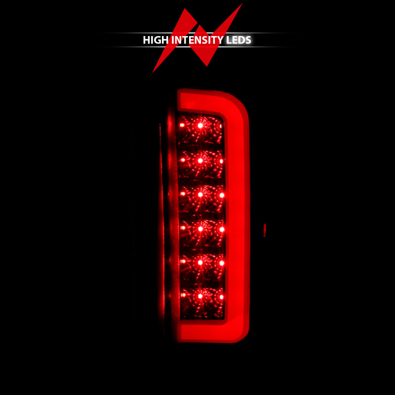 ANZO 1987-1997 Ford F-350 LED Taillights - Smoke Lens