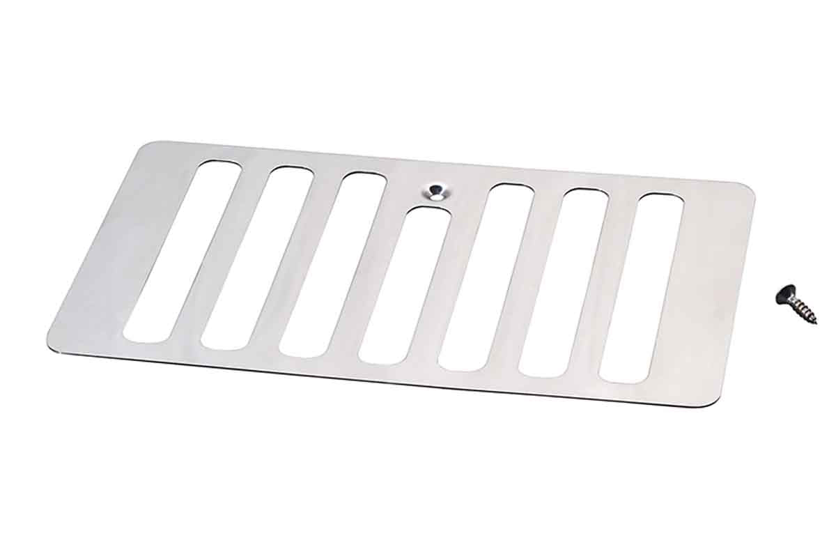Kentrol 30504WHC Hood Kit without Hood Catch for 1997-2006 Jeep Wrangler TJ LJ - Polished Silver