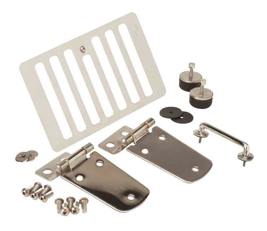 Kentrol 30504WHC Hood Kit without Hood Catch for 1997-2006 Jeep Wrangler TJ LJ - Polished Silver