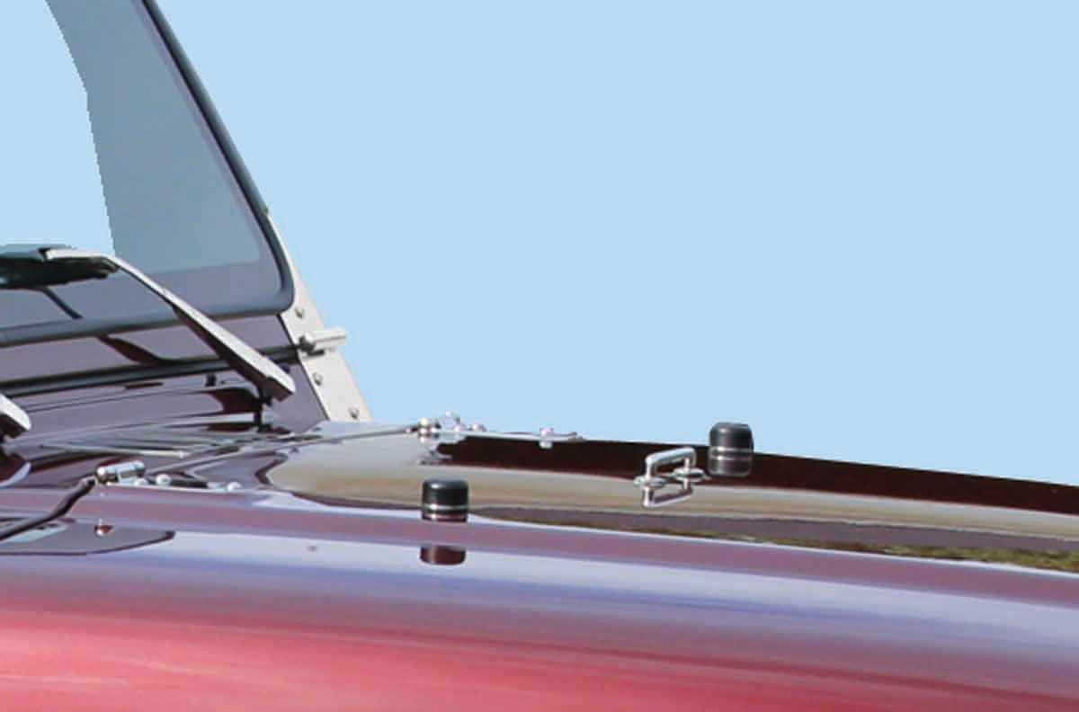 Kentrol 30506 Hood Bumpers for 1997-2018 Jeep Wrangler TJ LJ JK - Polished Silver