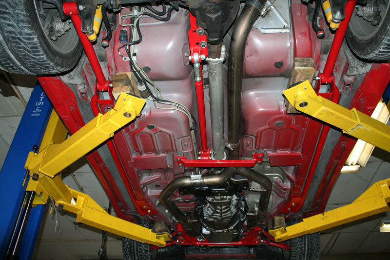UMI Performance 2027-R Tubular Subframe Connectors Convertible Bolt-In Red