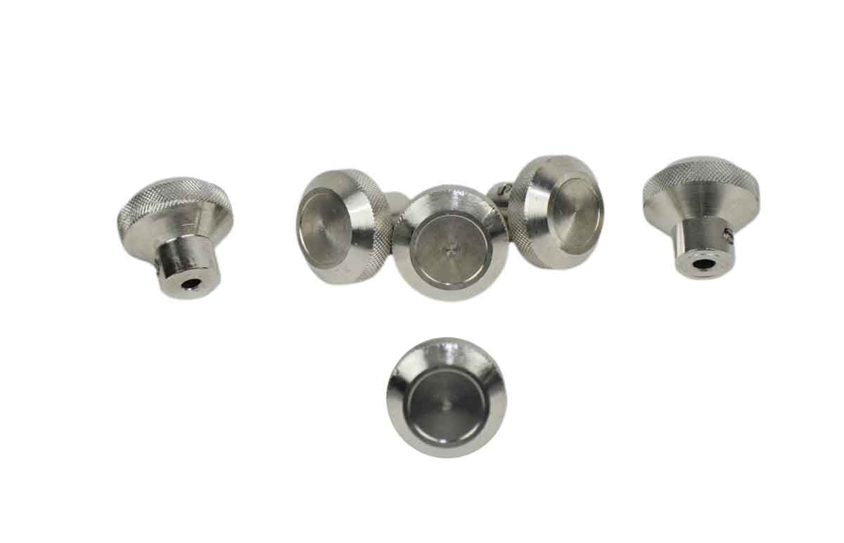 Kentrol 30511 Interior Knob Set 6 Piece for 1976-1986 Jeep CJ7 - Polished Silver