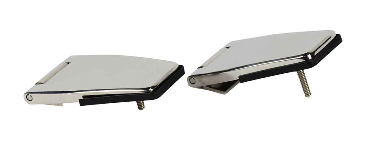 Kentrol 30516 Hardtop Liftgate Hinge Pair for 1987-2006 Jeep Wrangler YJ TJ LJ - Polished Silver