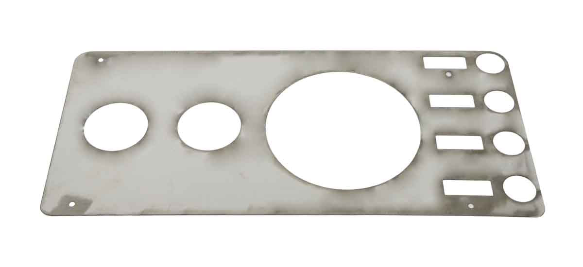Kentrol 30521 Gauge Cover No Radio Opening for 1976-1986 Jeep CJ5 CJ7 CJ8 - Polished Silver