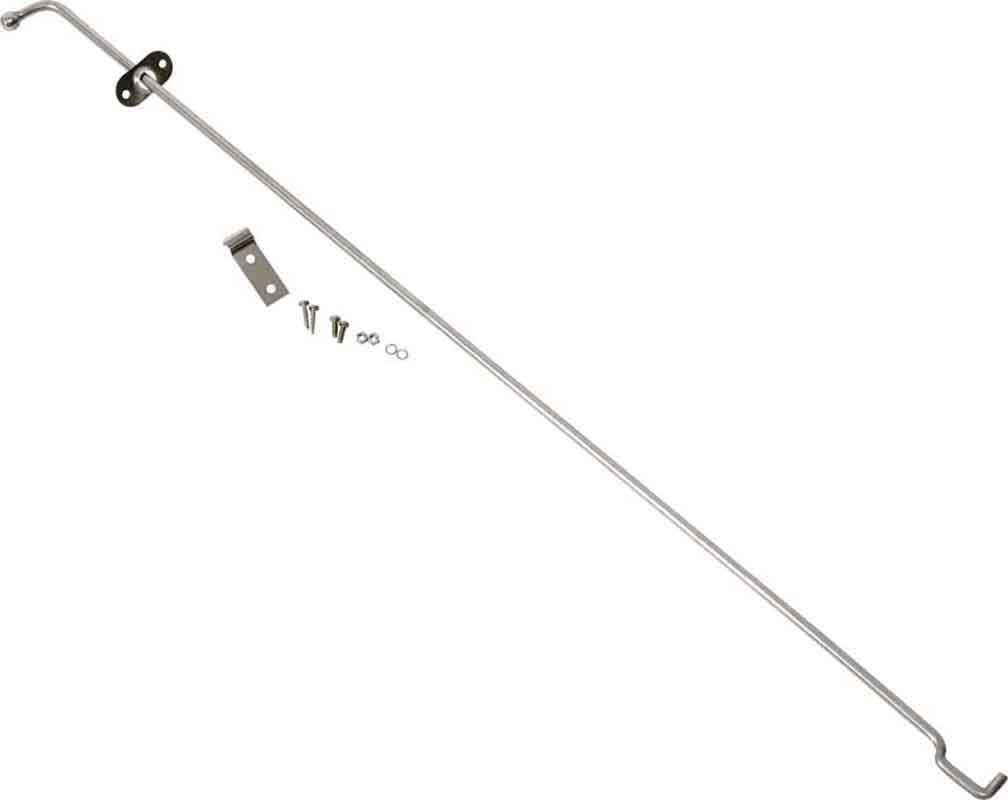 Kentrol 30523 Hood Prop Rod for 1972-1986 Jeep CJ5 CJ7 CJ8 - Polished Silver