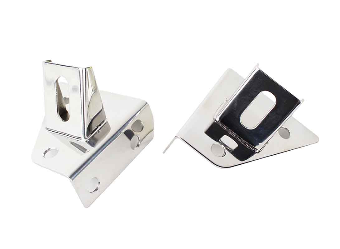 Kentrol 30531 LED Light Bar Brackets Pair for 1976-1995 Jeep CJ7 Wrangler YJ - Polished Silver
