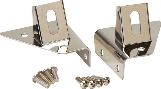 Kentrol 30531 LED Light Bar Brackets Pair for 1976-1995 Jeep CJ7 Wrangler YJ - Polished Silver