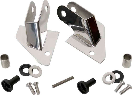 Kentrol 30533 Mirror Relocation Brackets Pair for 1987-1995 Jeep Wrangler YJ - Polished Silver