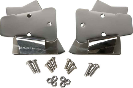 Kentrol 30542 Mirror Relocation Brackets Pair for 1997-2006 Jeep Wrangler TJ LJ - Polished Silver