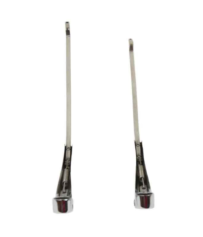 Kentrol 30544 Windshield Wiper Arms Pair for 1968-1986 Jeep CJ5 CJ7 CJ8 - Polished Silver