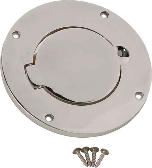 Kentrol 30553 Billet Style Gas Hatch for 1997-2006 Jeep Wrangler TJ - Polished Silver