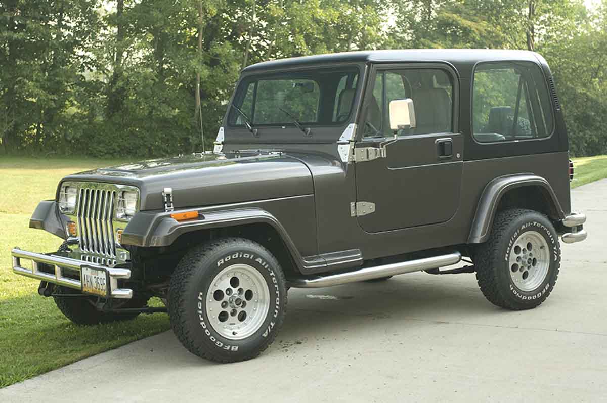 Kentrol 30558 Light Guard Set 4 Piece for 1987-1995 Jeep Wrangler YJ - Polished Silver