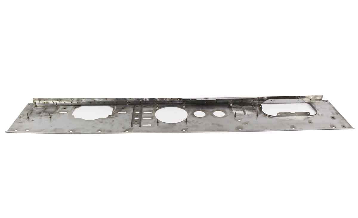 Kentrol 30562 Dash Panel without Radio Opening for 1976-1986 Jeep CJ7 - Brushed Silver