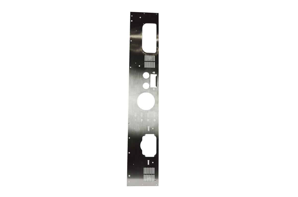 Kentrol 30565 Dash Panel with Radio Opening for 1977-1986 Jeep CJ5 CJ7 CJ8 - Polished Silver