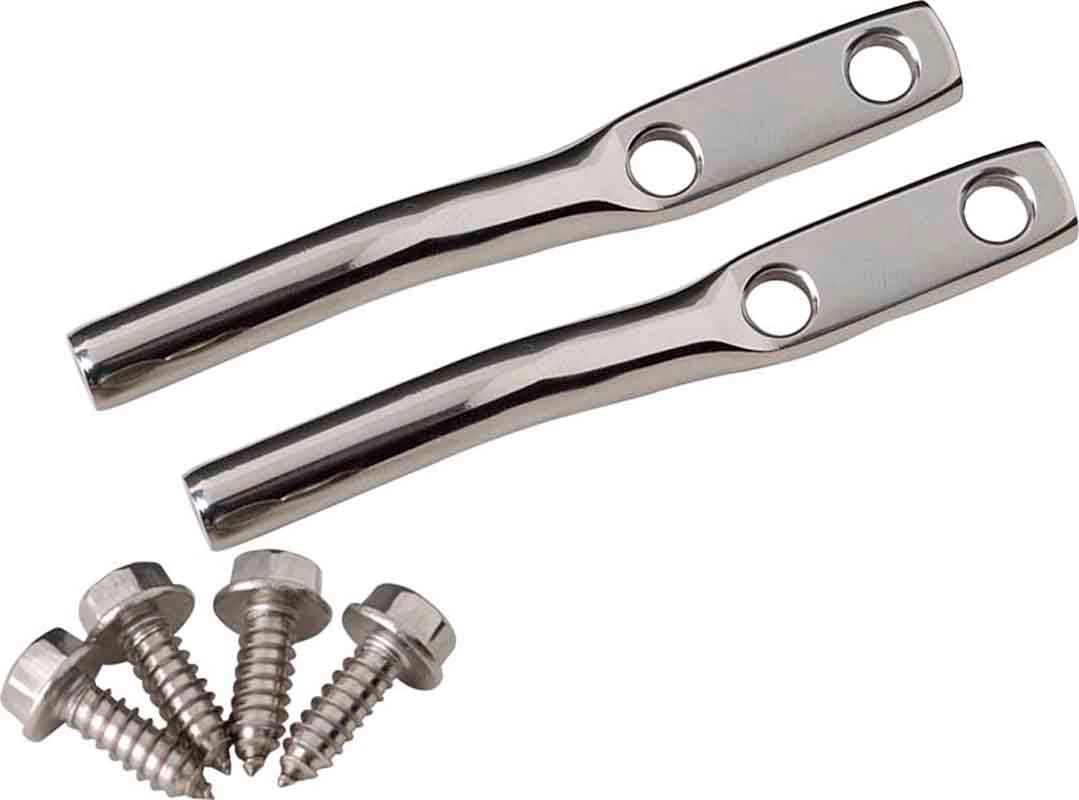 Kentrol 30569 Door Strap Pins Pair for 1997-2006 Jeep Wrangler TJ LJ - Polished Silver