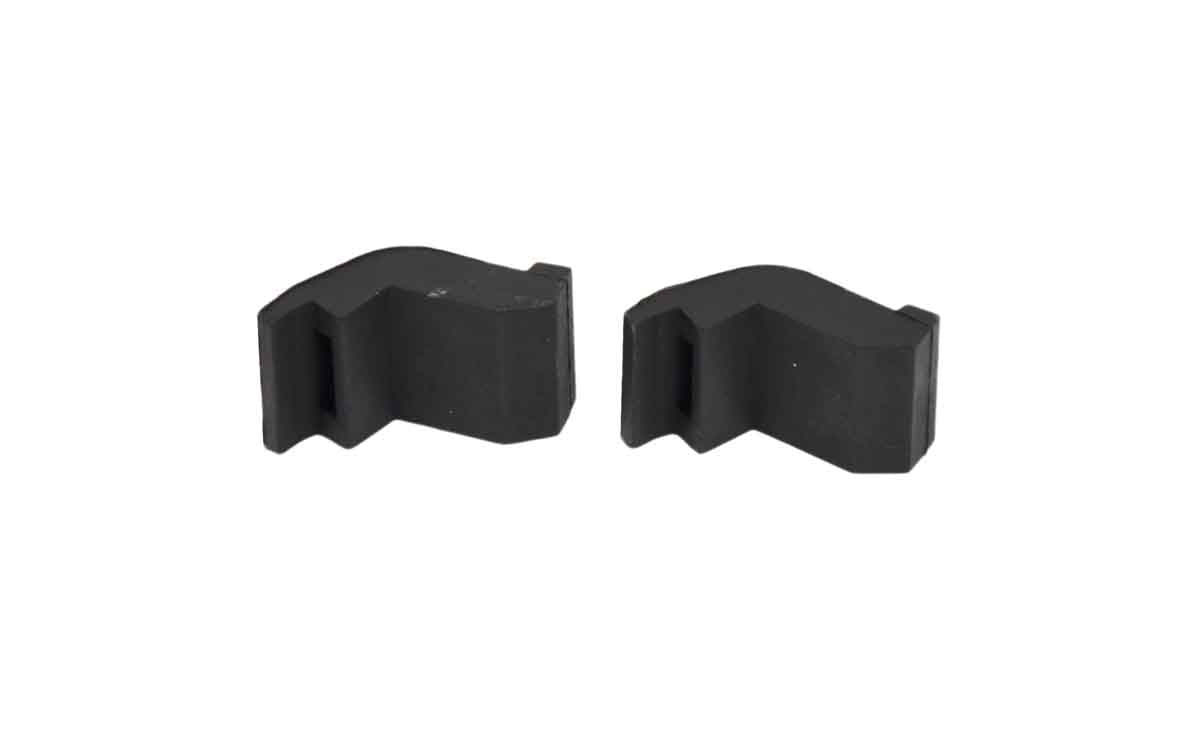 Kentrol 30571 Hood Catch Pair for 2007-2018 Jeep Wrangler JK - Polished Silver