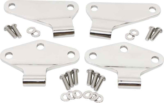 Kentrol 30580 Body Door Hinge Set 4 Piece for 2007-2018 Jeep Wrangler JK 2-Door - Polished Silver