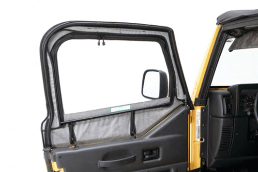 Bestop 97-06 Jeep Wrangler TJ Fabric Door Skins (Black Diamond)