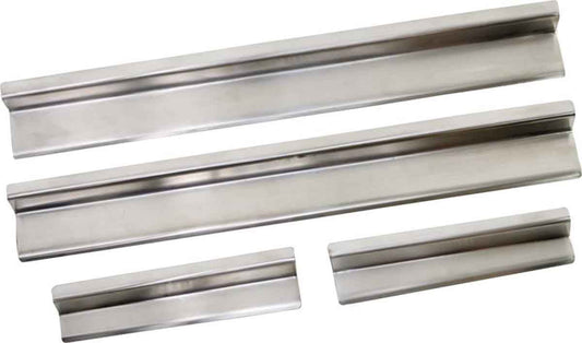 Kentrol 30585 Entry Guards 4 Piece for 2007-2018 Jeep Wrangler JKU 4-Door - Polished Silver
