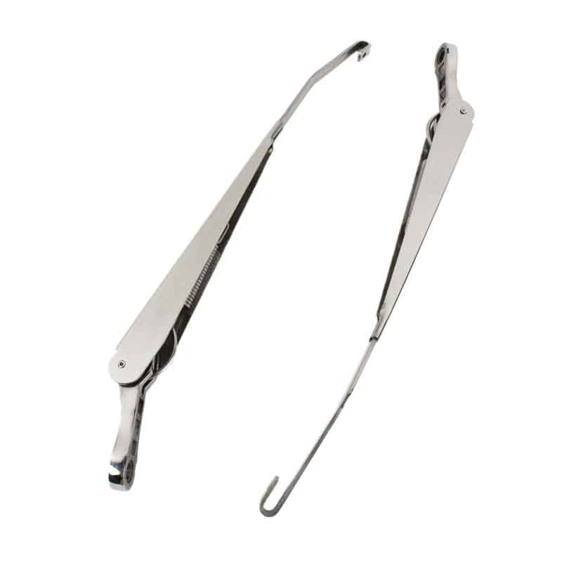 Kentrol 30591 Windshield Wiper Arms Pair for 2007-2018 Jeep Wrangler JK - Polished Silver