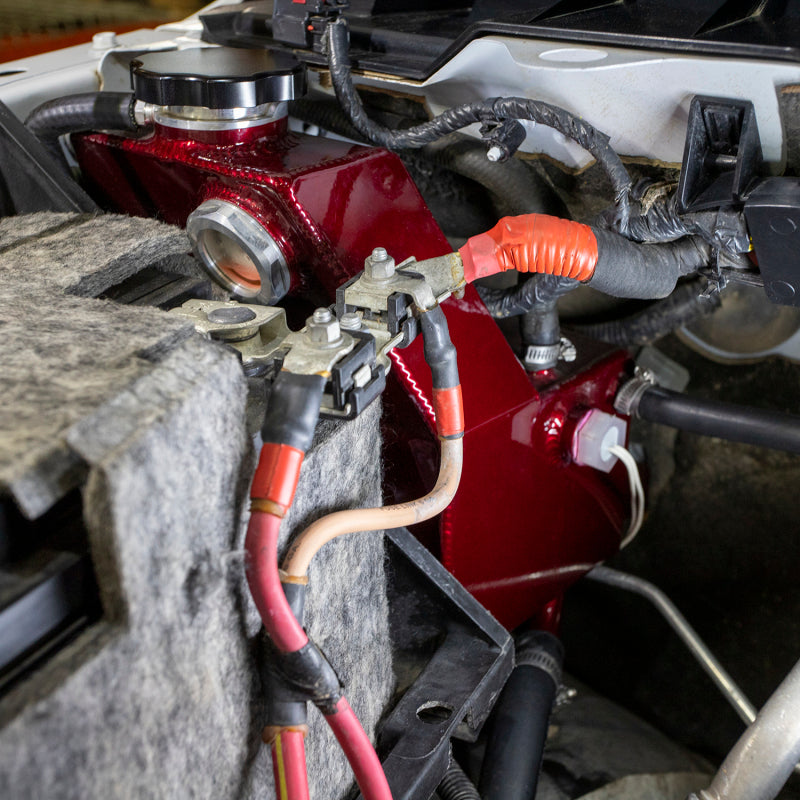 Wehrli Custom Fabrication WCF100628-BR Factory Location Coolant Tank Kit Bengal Red for 2013-2018 Ram 2500 / 3500 6.7L Cummins