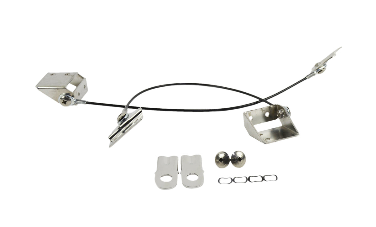 Kentrol 30666 Tailgate Pivot Latch Assembly for 1976-1986 Jeep CJ7 - Polished Silver