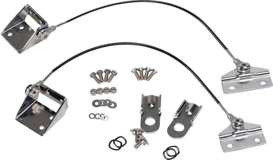 Kentrol 30666 Tailgate Pivot Latch Assembly for 1976-1986 Jeep CJ7 - Polished Silver