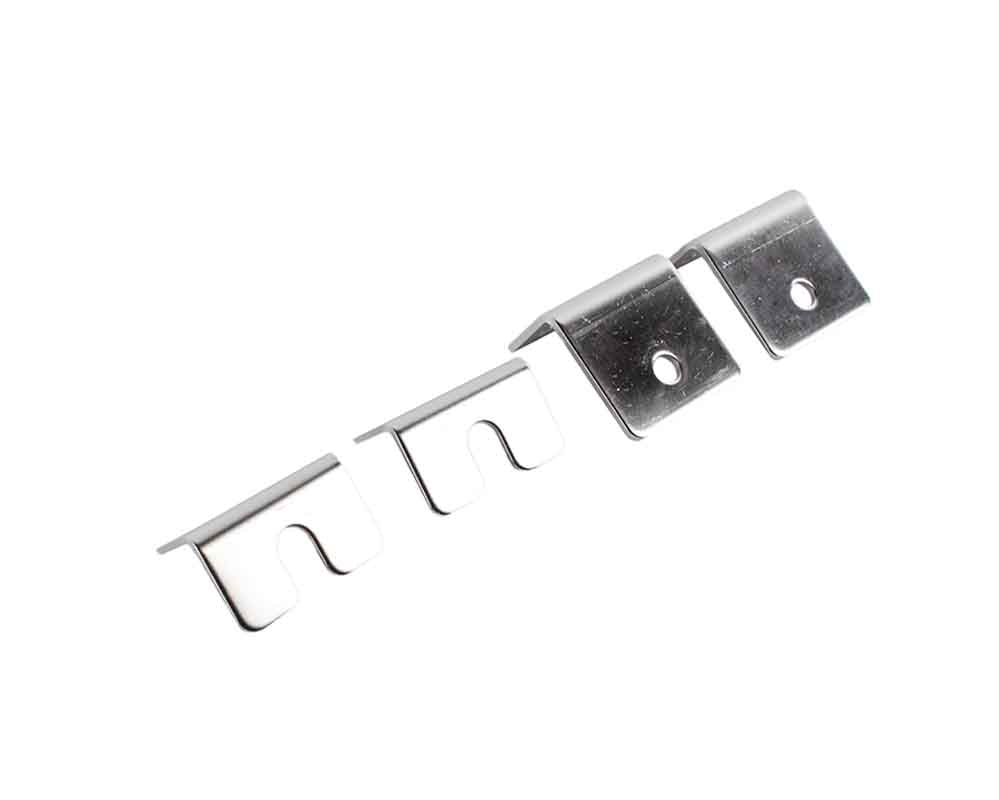 Kentrol 30667 Strut Rod Mounting Brackets 4 Piece for 1972-1986 Jeep CJ5 CJ7 CJ8 - Polished Silver