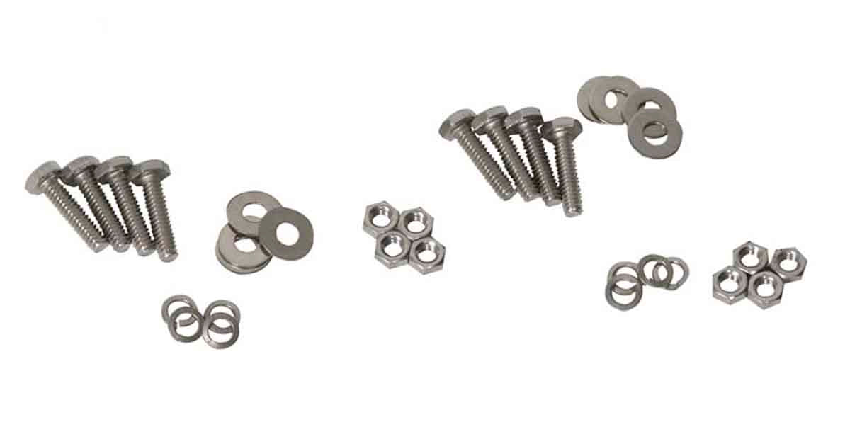 Kentrol 30667 Strut Rod Mounting Brackets 4 Piece for 1972-1986 Jeep CJ5 CJ7 CJ8 - Polished Silver