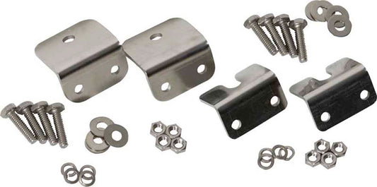 Kentrol 30667 Strut Rod Mounting Brackets 4 Piece for 1972-1986 Jeep CJ5 CJ7 CJ8 - Polished Silver