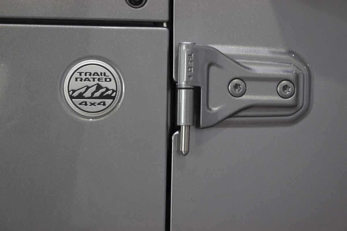 Kentrol 30717 Door Alignment Pins for 2018-2026 Jeep Wrangler JL Gladiator - Polished Silver