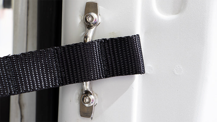 Kentrol 30724 Door Strap Kit for 1997-2006 Jeep Wrangler TJ LJ - Polished Silver
