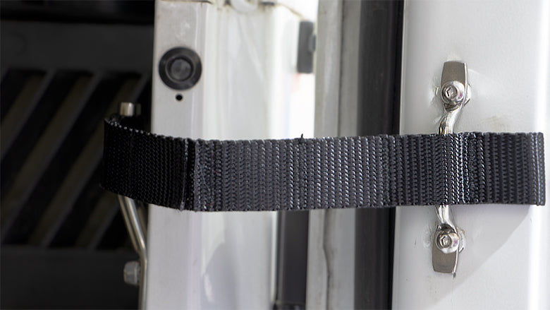 Kentrol 30724 Door Strap Kit for 1997-2006 Jeep Wrangler TJ LJ - Polished Silver